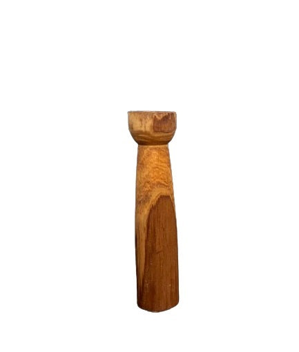 Handmade Wooden Candle Holder 14cm