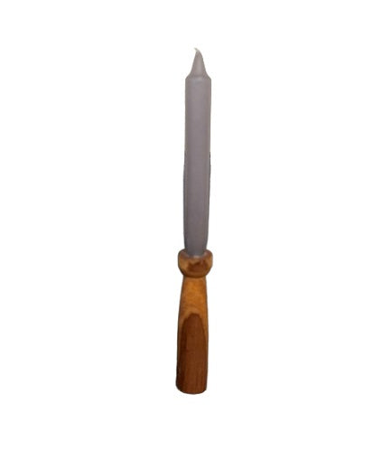 Handmade Wooden Candle Holder 14cm