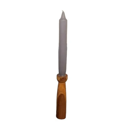Handmade Wooden Candle Holder 14cm