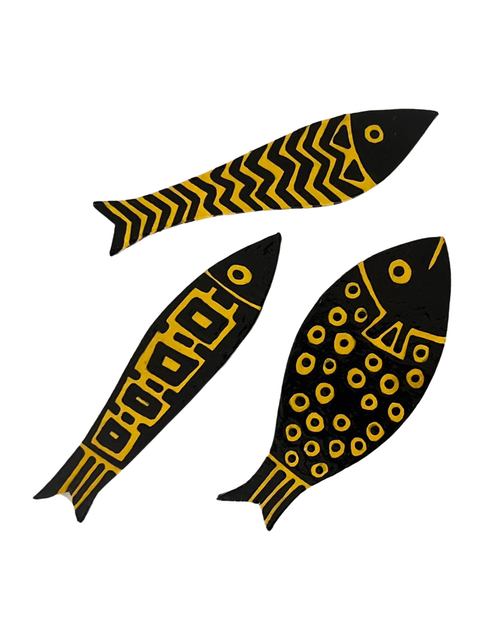 Handmade Fish Fridge Magnets Set of 3