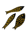 Handmade Fish Fridge Magnets Set of 3