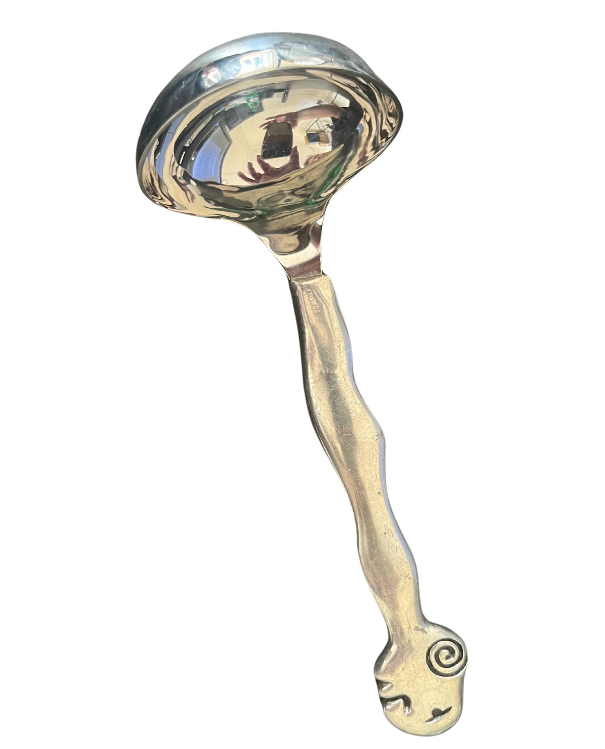 Carrol Boyes Woman Soup Spoon Pewter and Stainless Steel Used