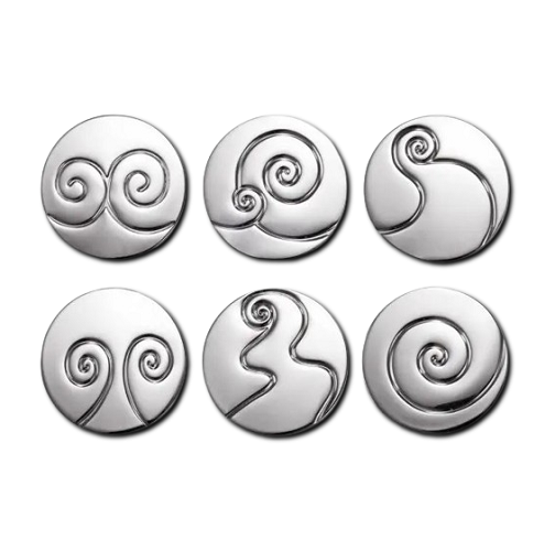 Carrol Boyes Shapes Coaster Set of 6 (Pre-owned)