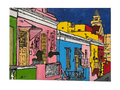 Hand Painted Cape Town Street Canvas Art 25x35cm